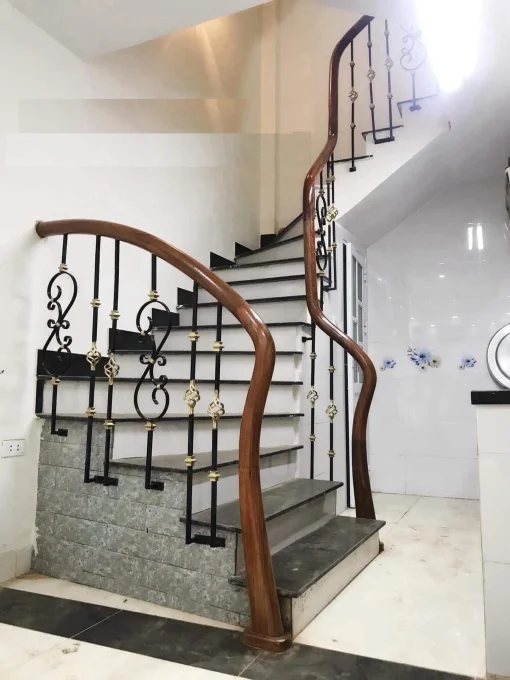 Mẫu thiết kế cầu thang sắt mỹ thuật - AH0112 - Hình 2