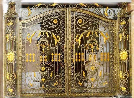Mẫu thiết kế cổng sắt mỹ thuật - AH0301