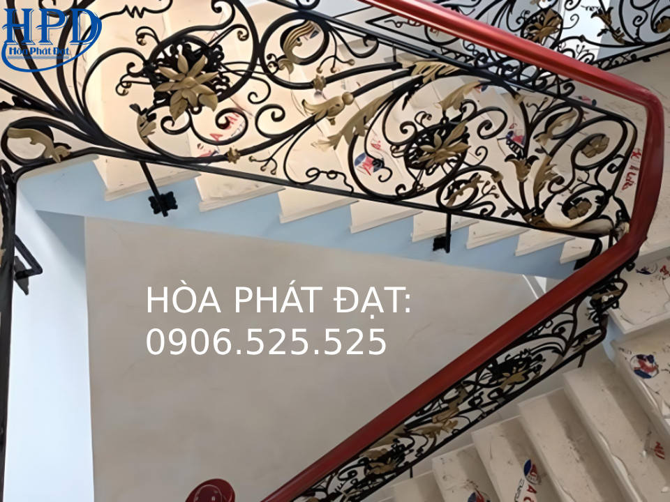 Các Mẫu Cầu Thang Sắt Mỹ Thuật Siêu Đẹp