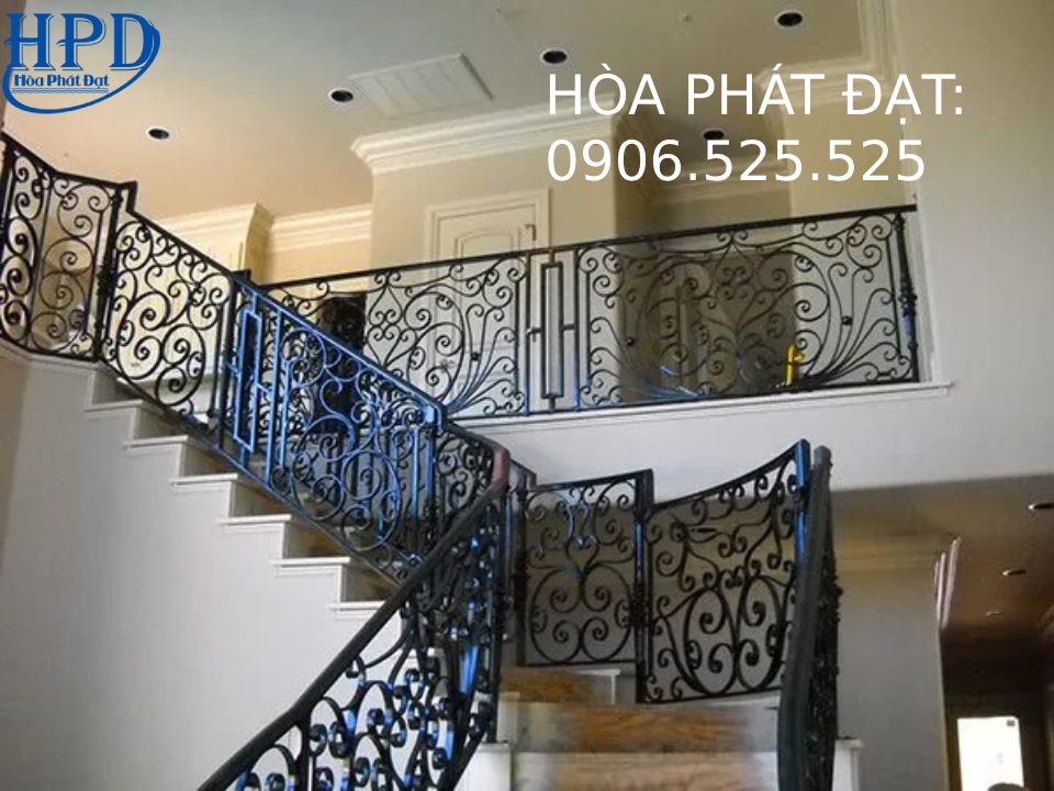 Các Mẫu Cầu Thang Sắt Mỹ Thuật Siêu Đẹp