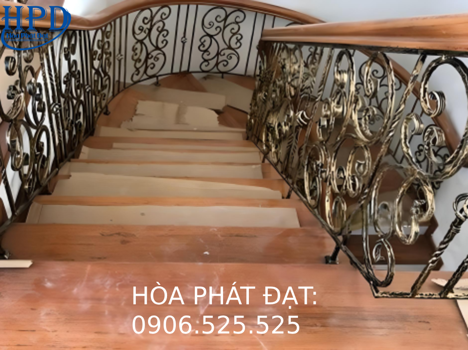 Các Mẫu Cầu Thang Sắt Mỹ Thuật Siêu Đẹp