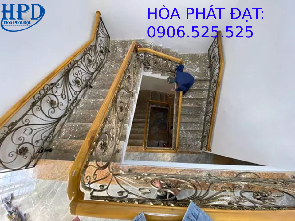 Các Mẫu Cầu Thang Sắt Mỹ Thuật Siêu Đẹp