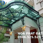 Mái che hiên sắt mỹ thuật AH0414 giá rẻ nhất