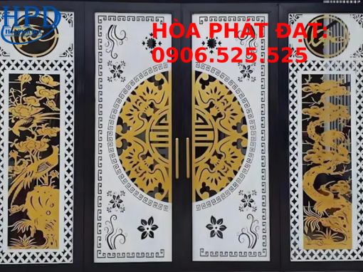 Cổng chính biệt thự cổ điển sang trọng, tinh tế