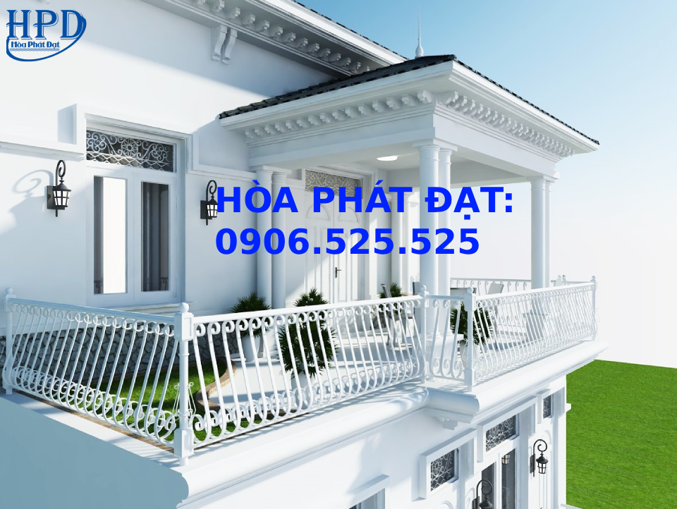Lan can ban công biệt thự thương hiệu Hòa Phát Đạt