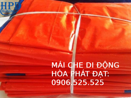 Tấm bạt 2 lớp xanh cam giá rẻ nhất