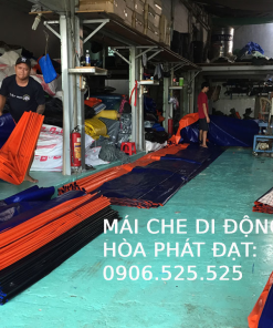 Tấm bạt 2 lớp xanh cam giá rẻ nhất