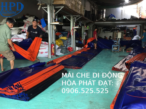 Tấm bạt 2 lớp xanh cam giá rẻ nhất