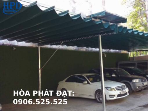 Bạt mái kéo khung lớn giá rẻ nhất thị trường