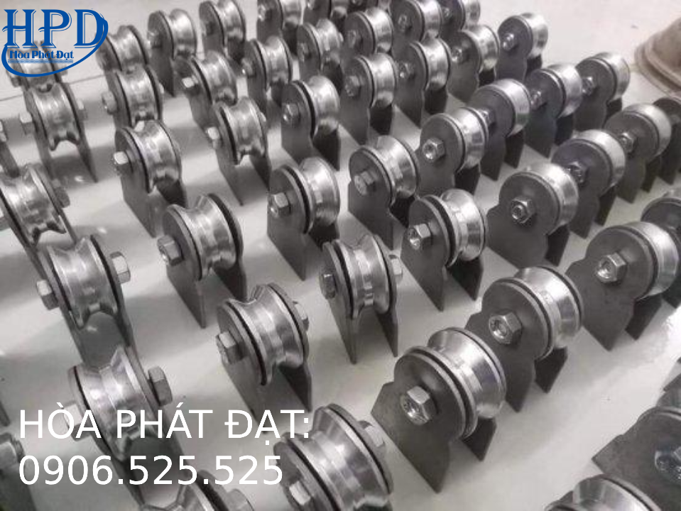 Puly bằng gang và inox mái xếp bạt kéo giá rẻ