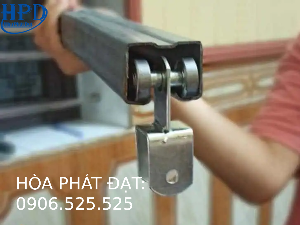 Puly bằng gang và inox mái xếp bạt kéo giá rẻ
