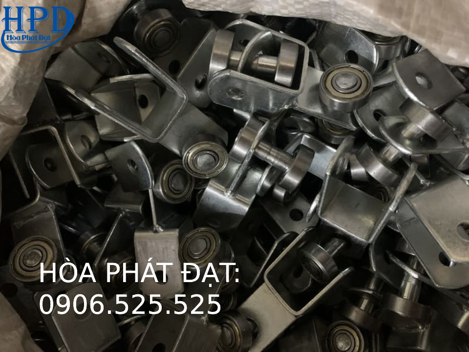 Puly bằng gang và inox mái xếp bạt kéo giá rẻ