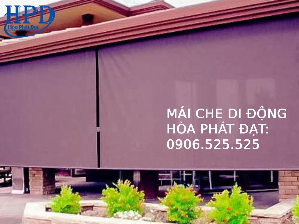 Mái bạt thả tự cuốn giá rẻ nhất hiện nay