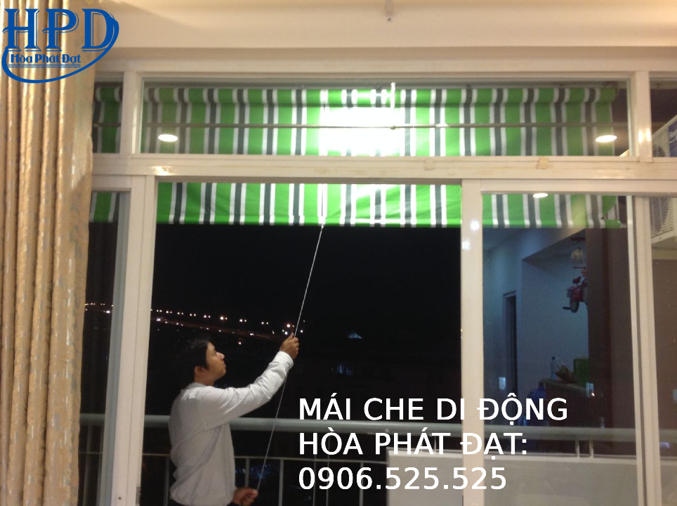 Mái bạt thả tự cuốn giá rẻ nhất hiện nay