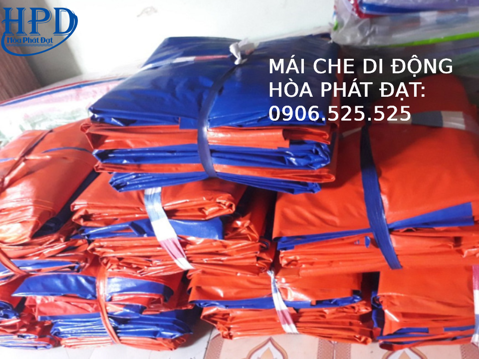 Bạt nhựa xanh cam 2 da khổ 2m, 4m, 6m, 8m, 10m giá rẻ