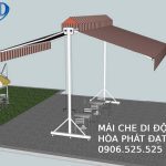 Mái che 2 bên có bánh xe giá rẻ nhất thị trường
