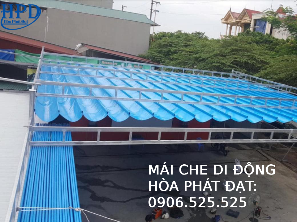 Bạt xếp che nắng mưa chất lượng cao
