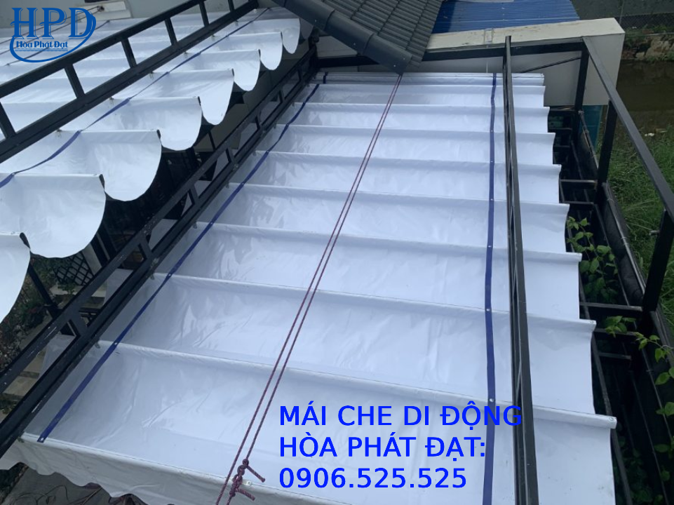 Mái che bạt uốn lượn kéo căng giá rẻ