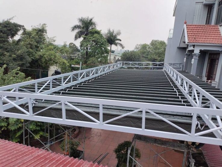 Lắp đặt mái xếp tại ninh bình