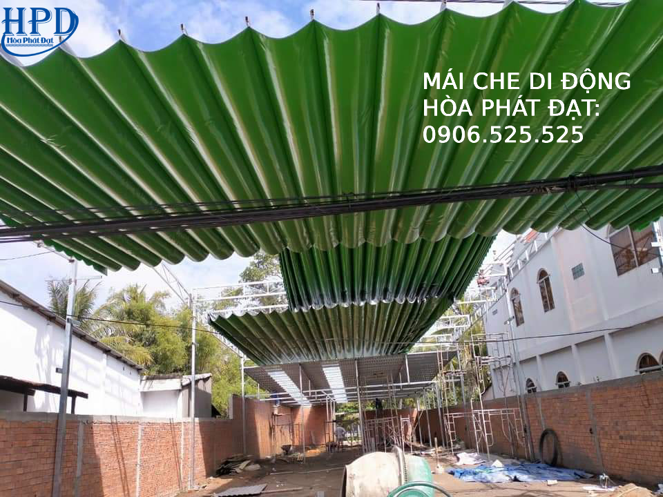 Mái che bạt uốn lượn kéo căng giá rẻ