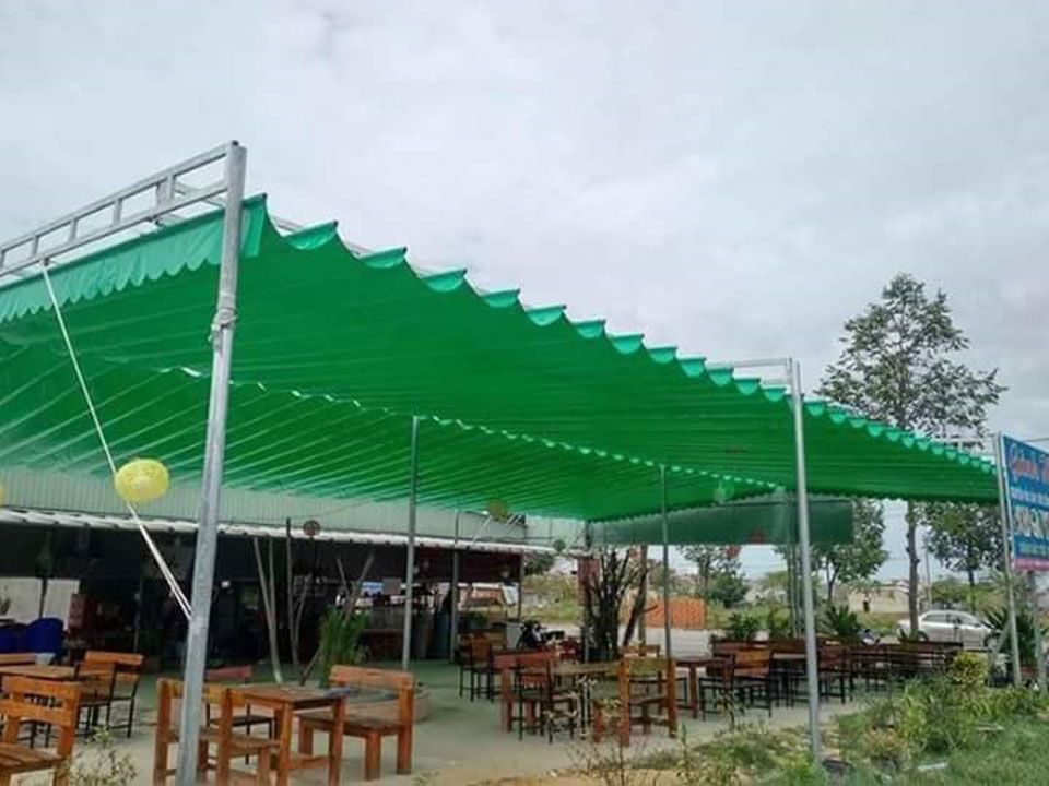 Lắp đặt mái xếp tại Thái Bình
