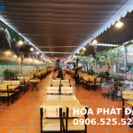 Lắp đặt mái kéo bạt chống thấm, chống UV giá rẻ nhất hiện nay