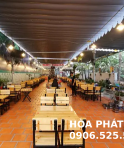 Lắp đặt mái kéo bạt chống thấm, chống UV giá rẻ nhất hiện nay