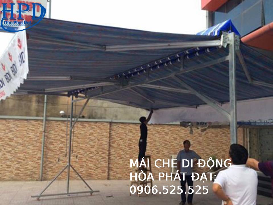 Mái hiên chữ A có bánh xe giá rẻ nhất hiện nay