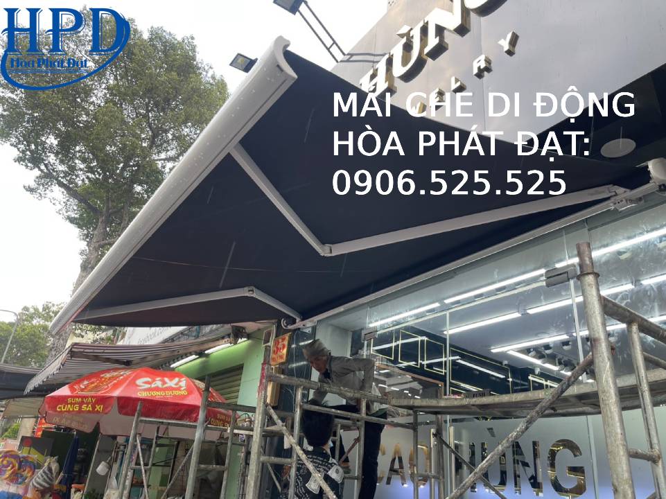 Mái bạt tay quay giá rẻ nhất hiện nay