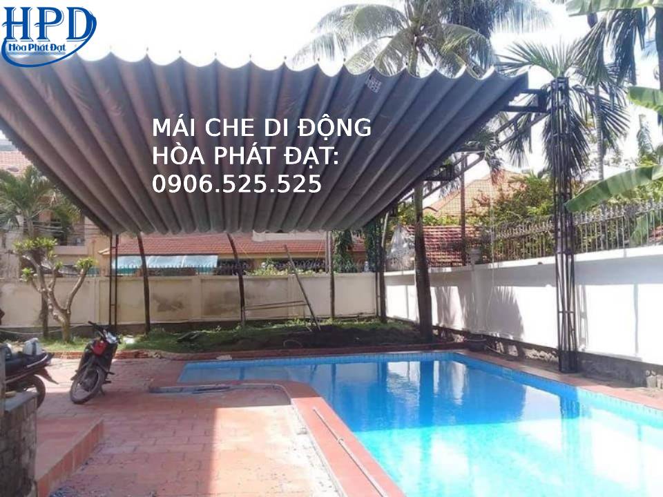Mái xếp kéo hồ bơi giá rẻ nhất hiện nay