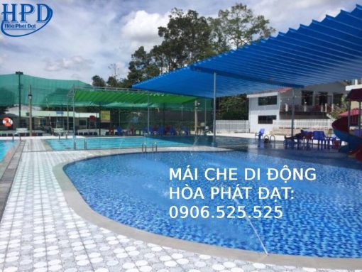 Mái xếp kéo hồ bơi giá rẻ nhất hiện nay
