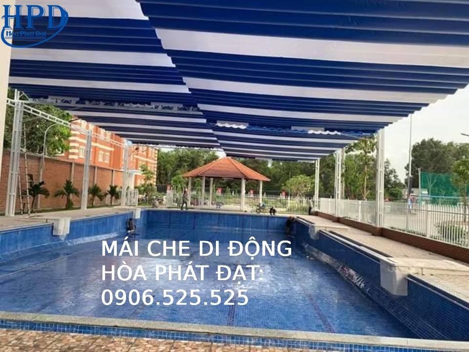 Mái xếp kéo hồ bơi giá rẻ nhất hiện nay