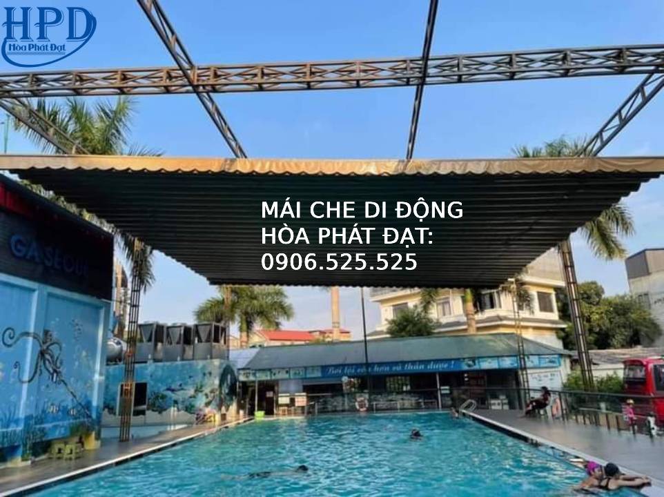 Mái xếp kéo hồ bơi giá rẻ nhất hiện nay