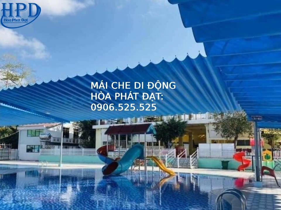 Mái xếp kéo hồ bơi giá rẻ nhất hiện nay