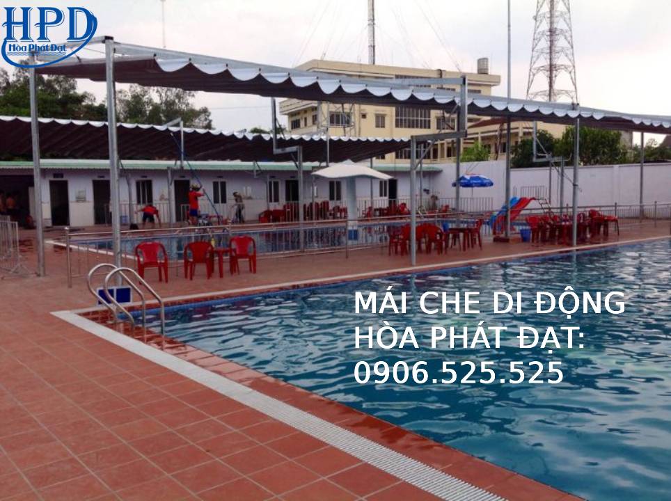 Mái xếp kéo hồ bơi giá rẻ nhất hiện nay