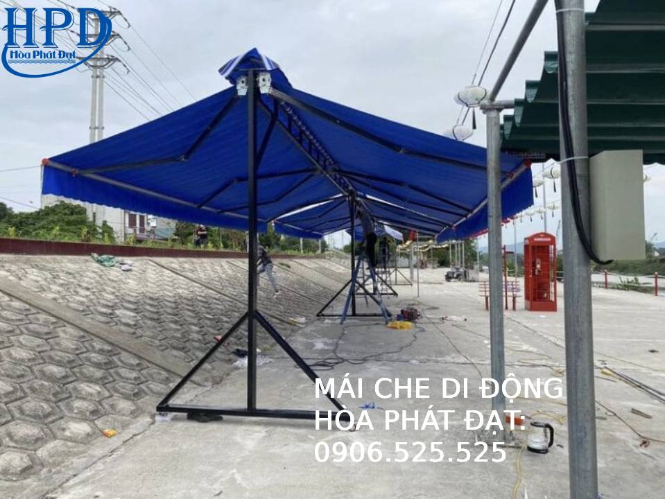 Mái hiên chữ A có bánh xe giá rẻ nhất hiện nay