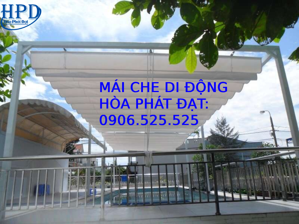 Bạt xếp che nắng mưa chất lượng cao