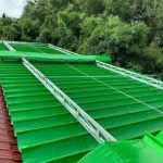 bạt mái xếp lượn sóng