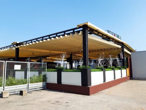 giá bạt xếp lượn sóng