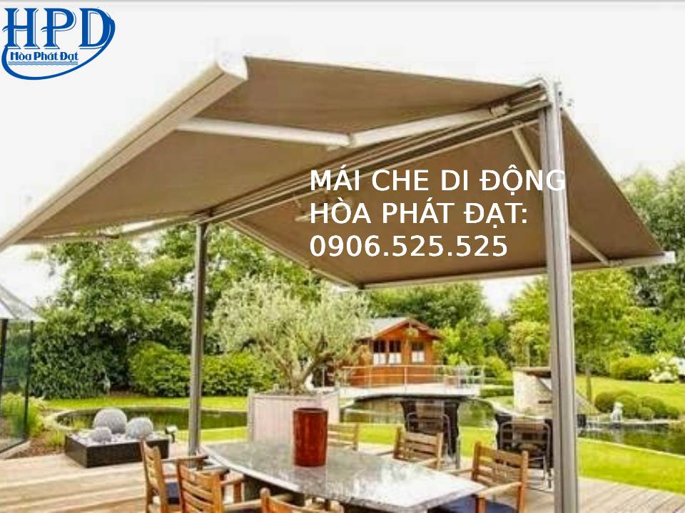 Mái che 2 bên có bánh xe giá rẻ nhất thị trường