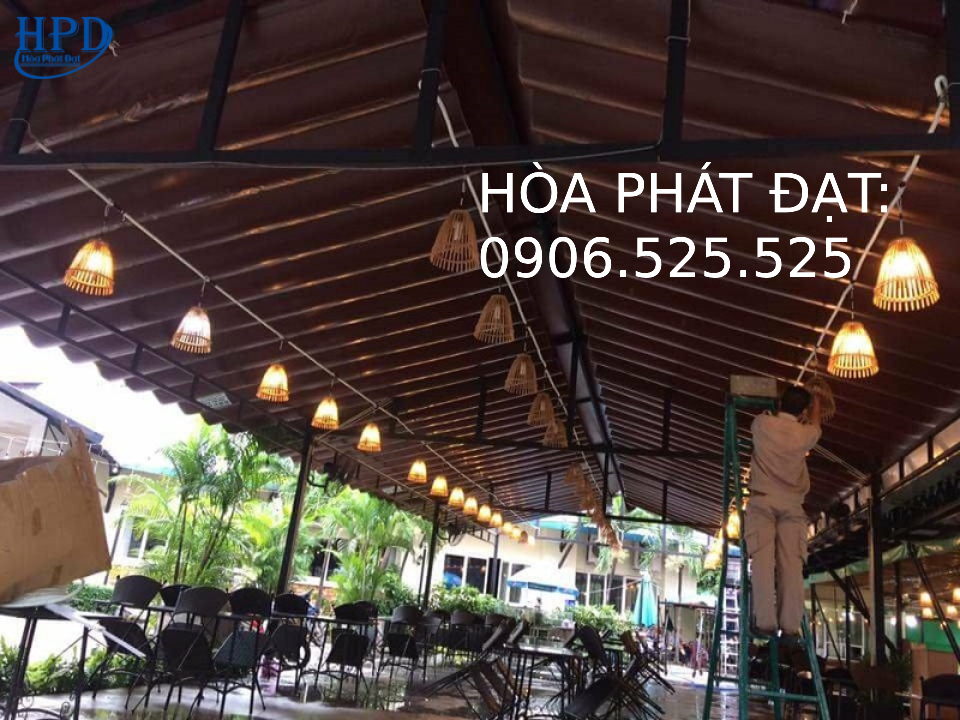 Mái che di động nhà xe giá rẻ nhất hiện nay