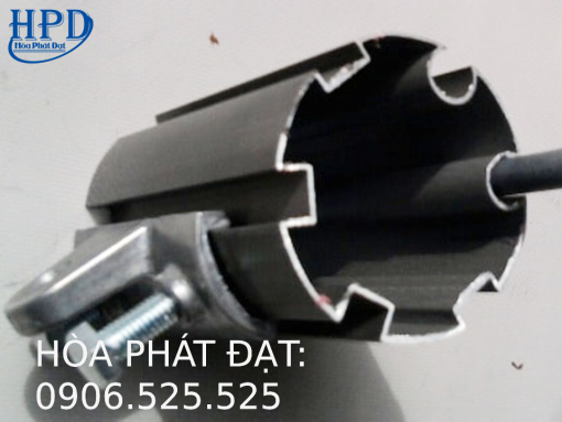 Bộ phụ kiện mái che bạt xếp - Ống nhôm mái hiên