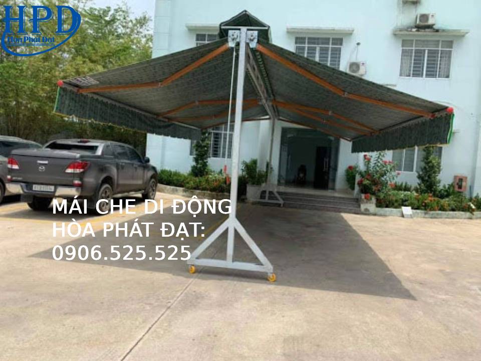 Mái hiên chữ A có bánh xe giá rẻ nhất hiện nay