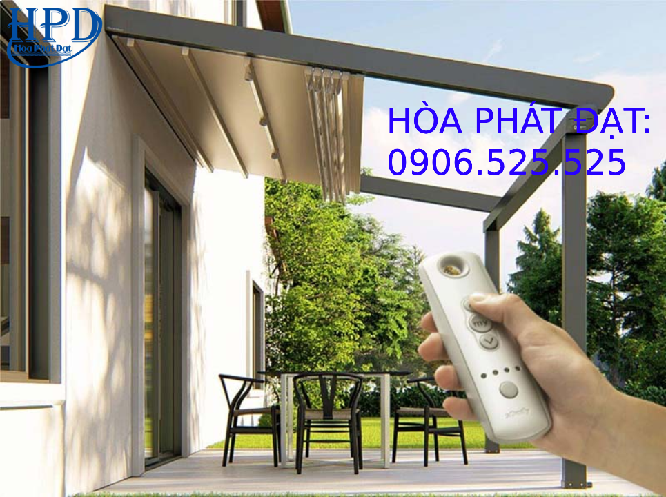 Mái xếp tự động thương hiệu Hòa Phát Đạt
