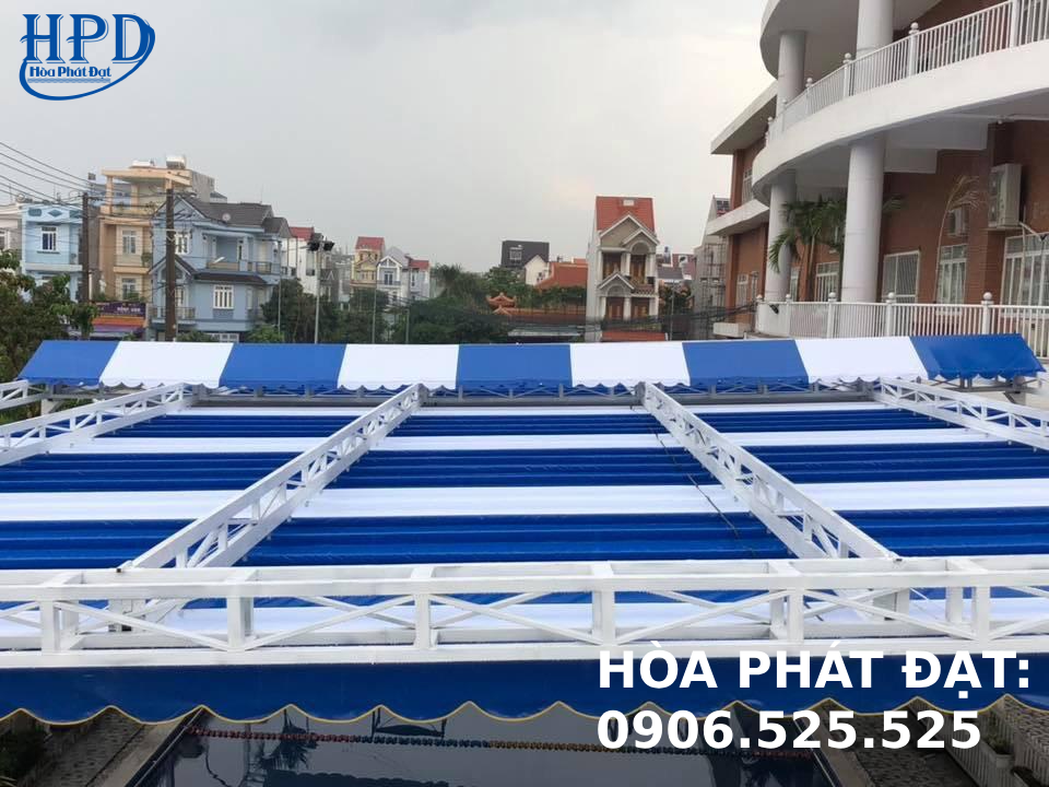 Mái xếp di động tại Bình Dương thương hiệu Hòa Phát Đạt