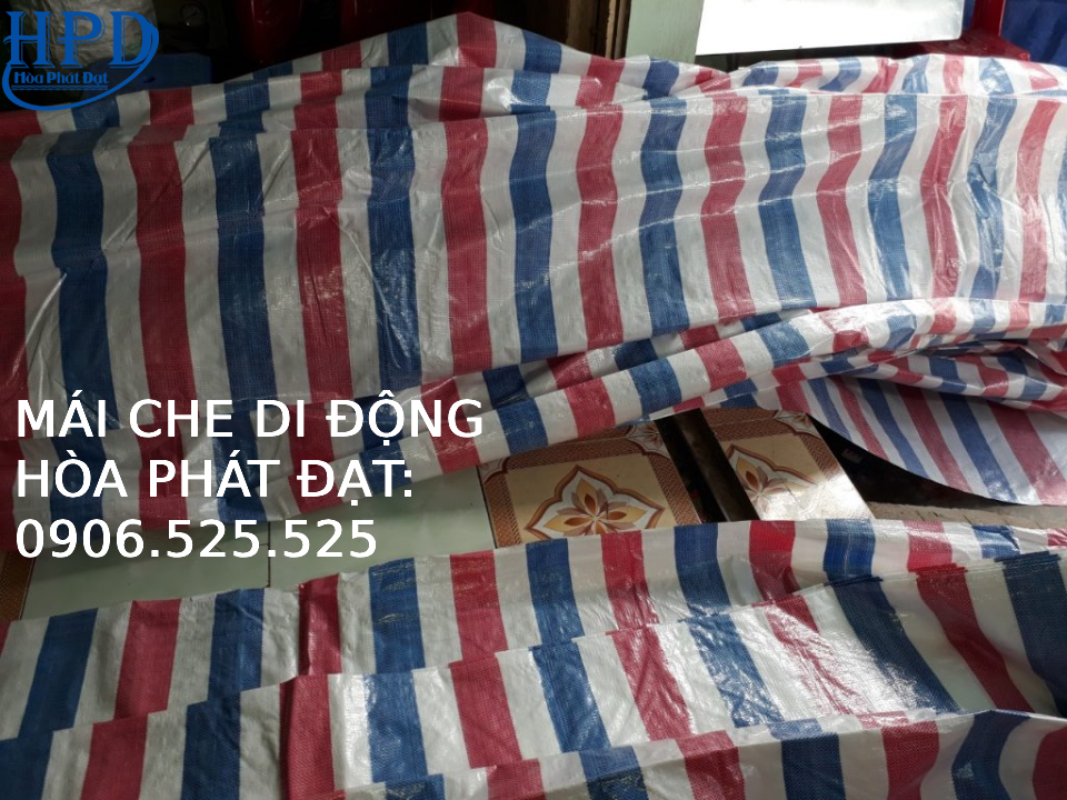 Bạt 3 màu kẻ sọc giá rẻ nhất hiện nay