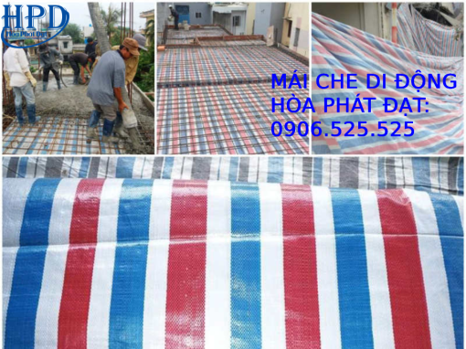 Bạt dứa kẻ sọc, bạt kẻ xây dựng giá rẻ