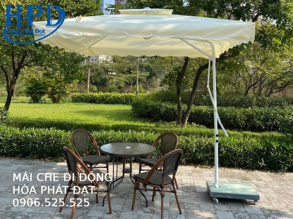 Dù lệch tâm vuông ngoài trời