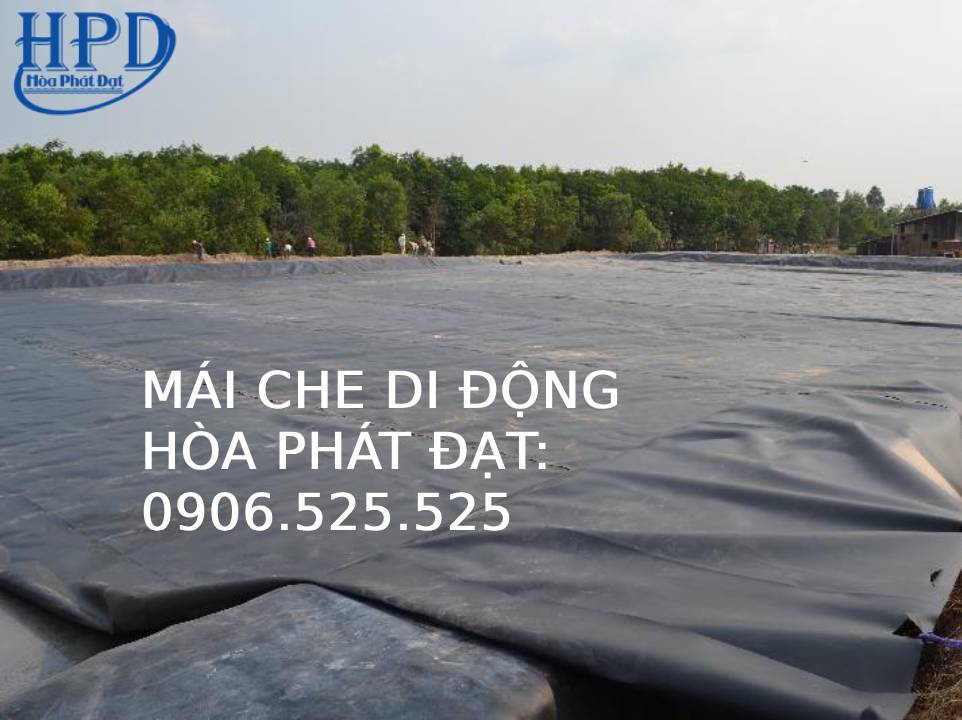Bạt nhựa đen 2 mặt lót hồ