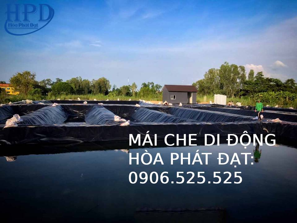 Bạt nhựa đen 2 mặt lót hồ